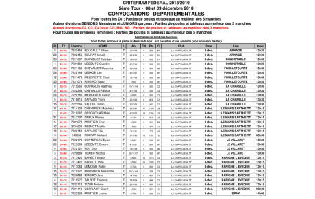 Convocation Indiv. départemental Tour 2